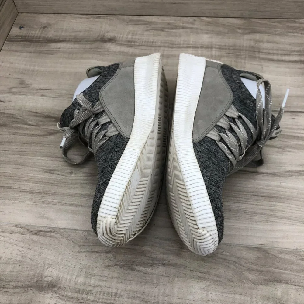 Sorel Sneakers Women's 7.5 Out N About Gray Mesh and Suede Lace Up Shoes
